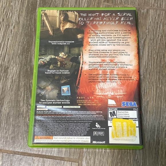 Xbox 360 Condemned: Criminal Origins - Picture 3 of 7